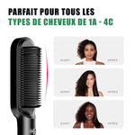 HairMaster Duo - Lisseur 2 en 1 + Brosse Offerte