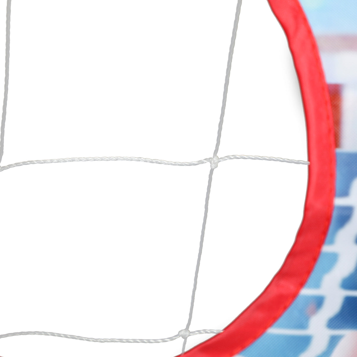 Cage de handball enfant exterieur but 5 zones cibles ballon de handball gonflable pompe 116 x 48 x 76 cm blanc