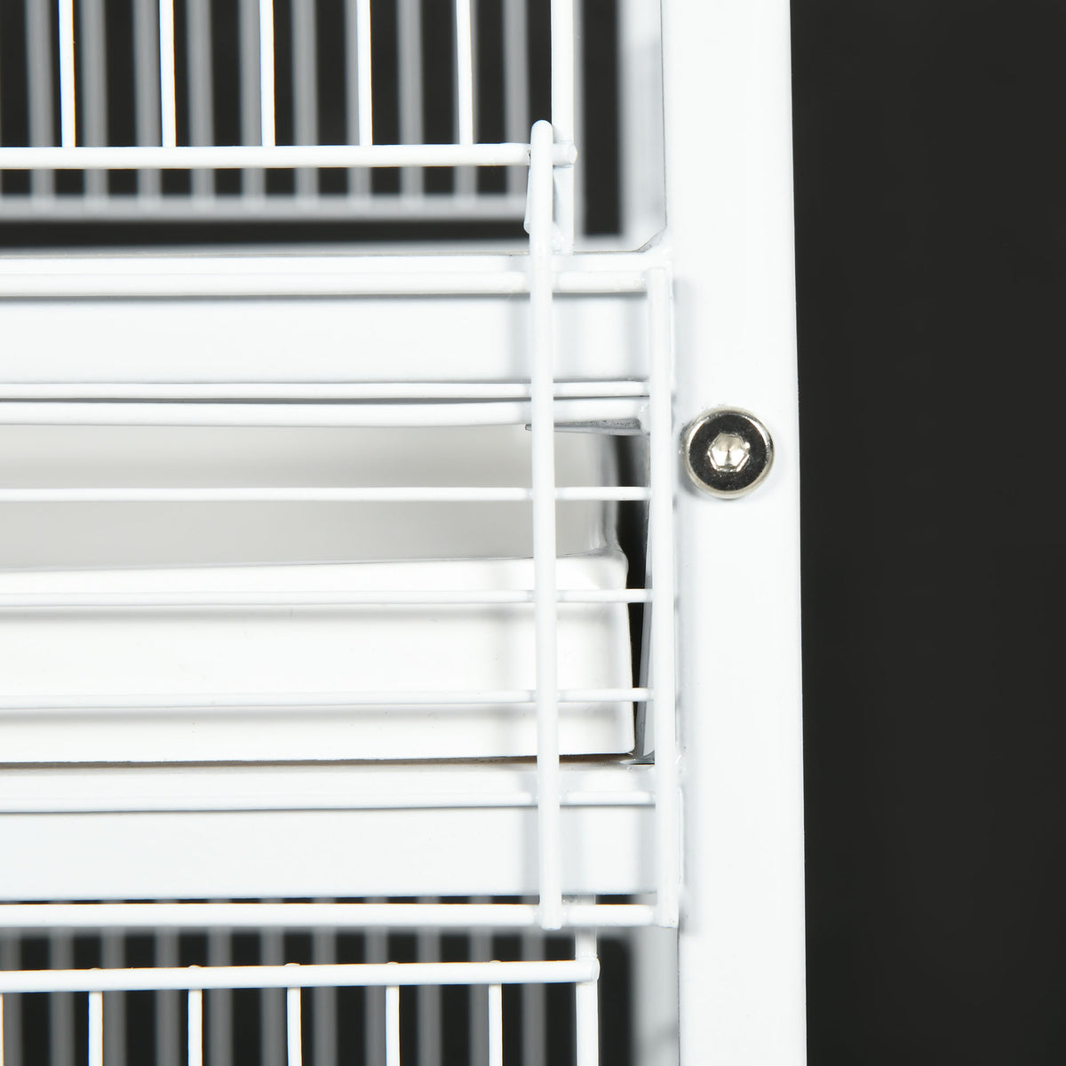 Volière intérieure cage à oiseaux sur roulettes design maison mangeoires perchoirs portes plateaux excréments amovibles