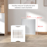 Cache-radiateur à lattes Couvercle de Radiateur en bois Design contemporain pour Salon Salle de Séjour