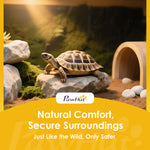 Maison enclos cage habitat pour petit animal tortues avec 2 espaces 91 x 60,5 x 32 cm bois massif bleu
