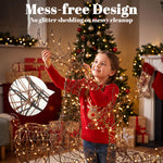 Set di 2 Renne di Natale con Slitta Luminosa 3 Pezzi, 240 LED Bianco Caldo, 8 Modalità e Timer, 78x22x105cm, Marrone
