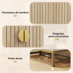 Armoire de cuisine meuble cuisine rangement avec 12 étagères à portes, étagères ajustables, 58x29x119,5cm, blanc