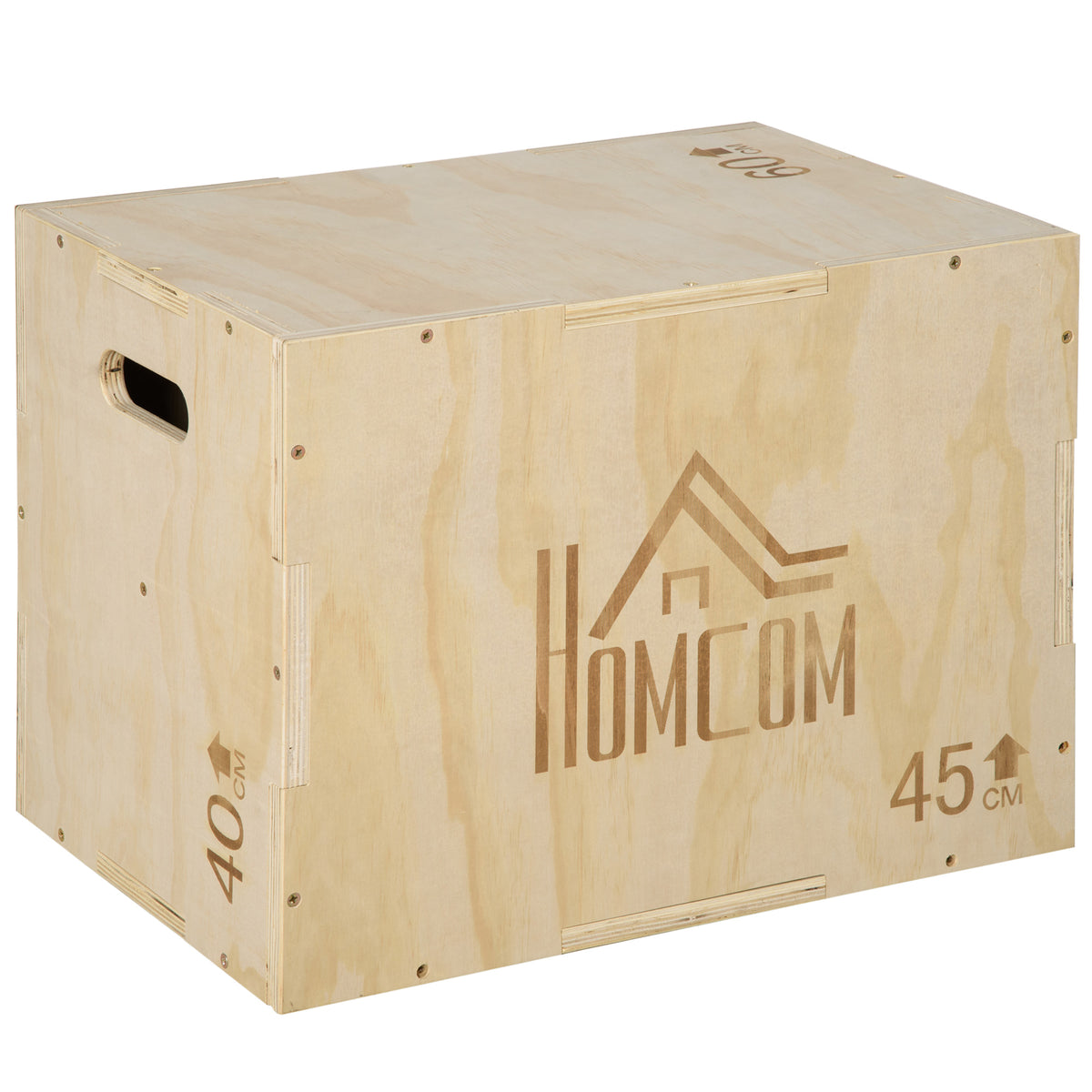 Box jump pliométrie 3 en 1 appareil boîte à saut musculation fitness & entraînement croisé plyobox pour box training 40/45/60 cm en bois