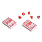 Mallette de Poker Coffret de Poker Complet avec 500 jetons 2 Jeux de Cartes + 5 dés Bouton Dealer 2 clés alu.