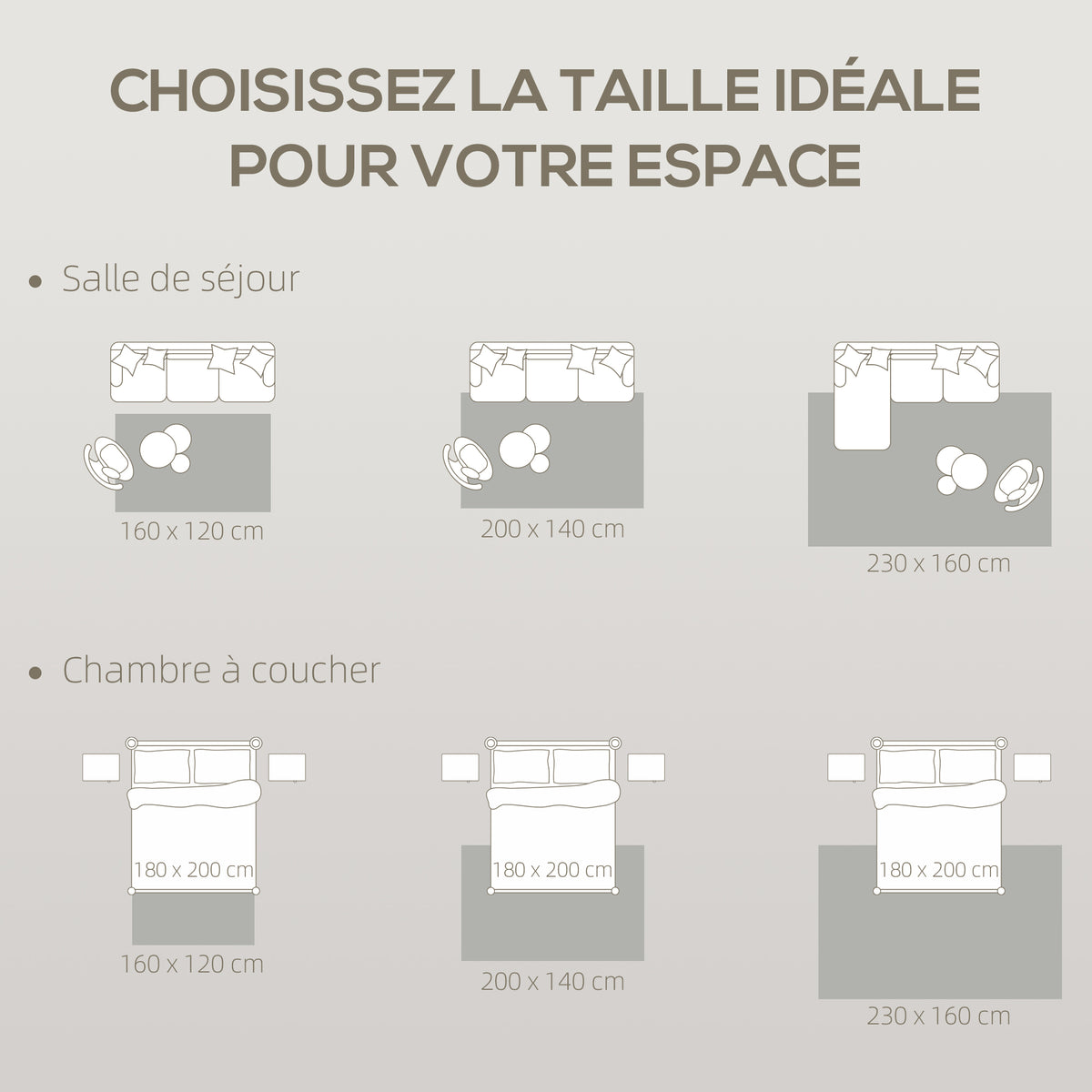 Tapis salon 160 x 120 cm, tapis à poils épais géométrique, moelleux et antidérapant, gris