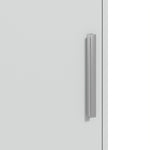 Colonna da bagno a 6 livelli, mobile contenitore stretto, 2 ante e 4 ripiani regolabili, 40x35x180cm, verde