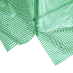 Serre de Jardin Tunnel 5 m² 2,5L x 2l x 2H m Acier renforcé Ø 1,8 cm + PE Haute densité 140 g/m² fenêtres Vert