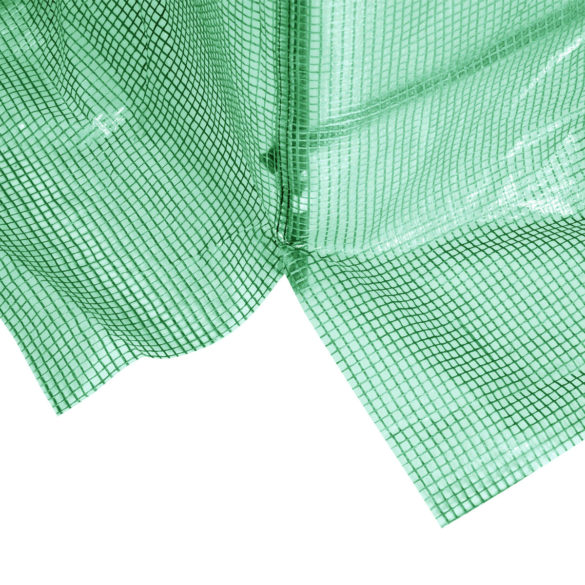 Serre de Jardin Tunnel 5 m² 2,5L x 2l x 2H m Acier renforcé Ø 1,8 cm + PE Haute densité 140 g/m² fenêtres Vert
