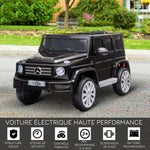 Voiture véhicule électrique enfant licence officielle Mercedes 12 V télécommande parentale, V. Max. 5 Km/h - noir-3