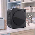 2.5kg Compact Vented Tumble Dryer, 400/800W Electric Clothes Dryer, 5 Drying Modes, Front Loading, Black
