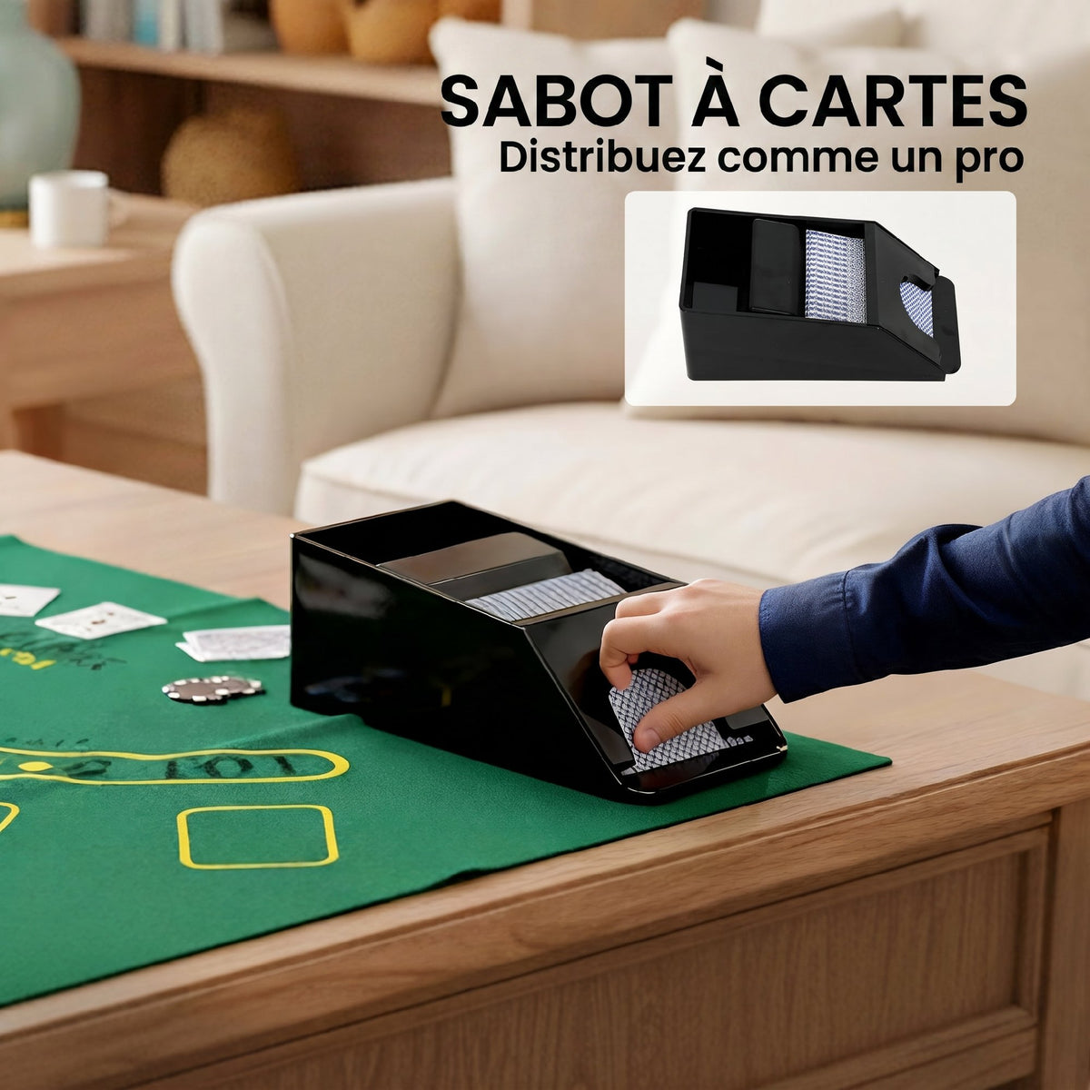 Pokerkoffer Komplettes Poker-Set 300 Jetons, Spielkarten, Würfel, Dealer-Button, Spielmatte, Schlüssel, ABS-Gehäuse, Silber