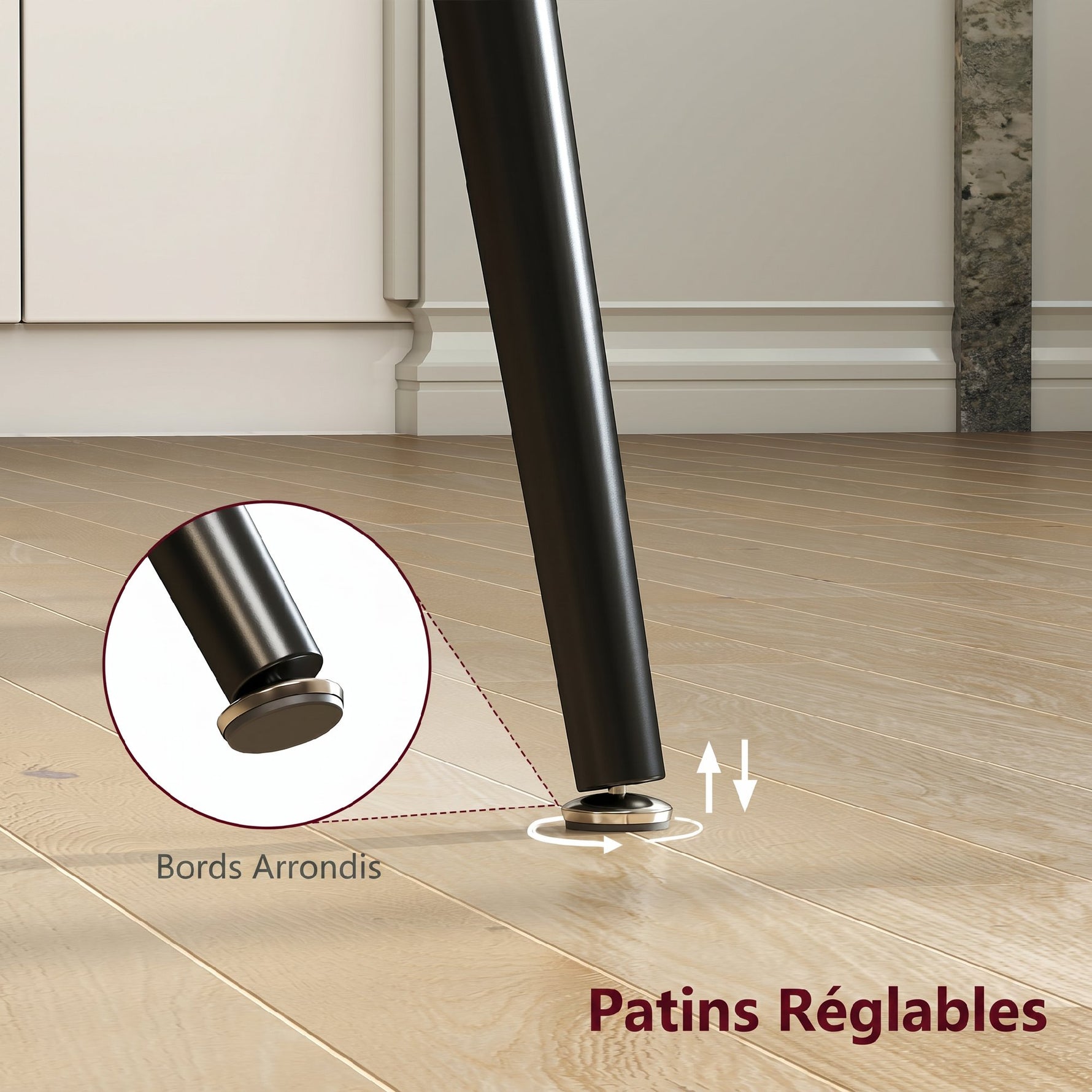 Table à manger pliante table extensible 120-160 cm jusqu'à 6 à 8 personnes avec pieds en acier, gris