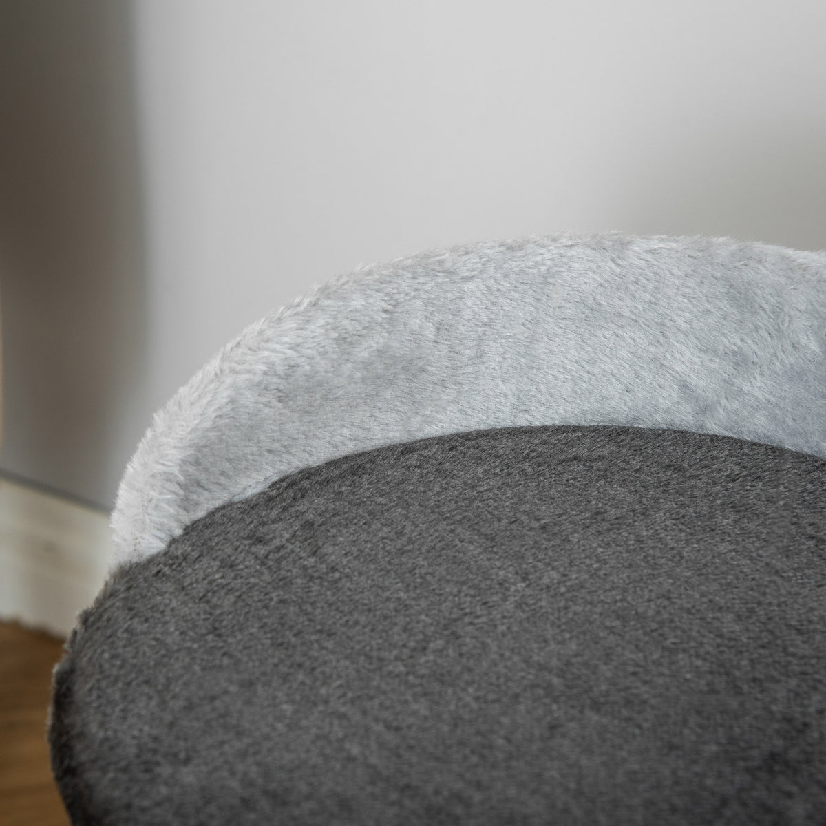 Arbre à chat griffoir grattoir design jeu boule suspendue + plateforme peluche sisal naturel gris foncé