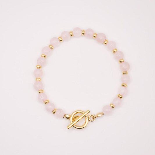 CIRCÉ | Bracelet Quartz Rose et Acier Inoxydable Plaqué Or 18 Carats
