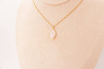 Pendentif | Amande en Quartz rose