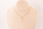 Pendentif | Amande en Quartz rose