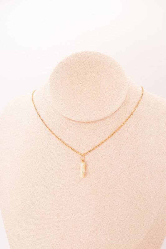 Pendentif | Mini Piliers de Jade "Fleurs de Prunier"