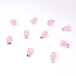 Pendentif | Goutte en Quartz rose