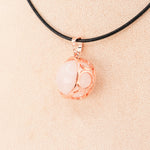 Pendentif | Sphère de Lune en Cristal de roche