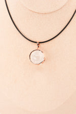 Pendentif | Sphère de Lune en Cristal de roche
