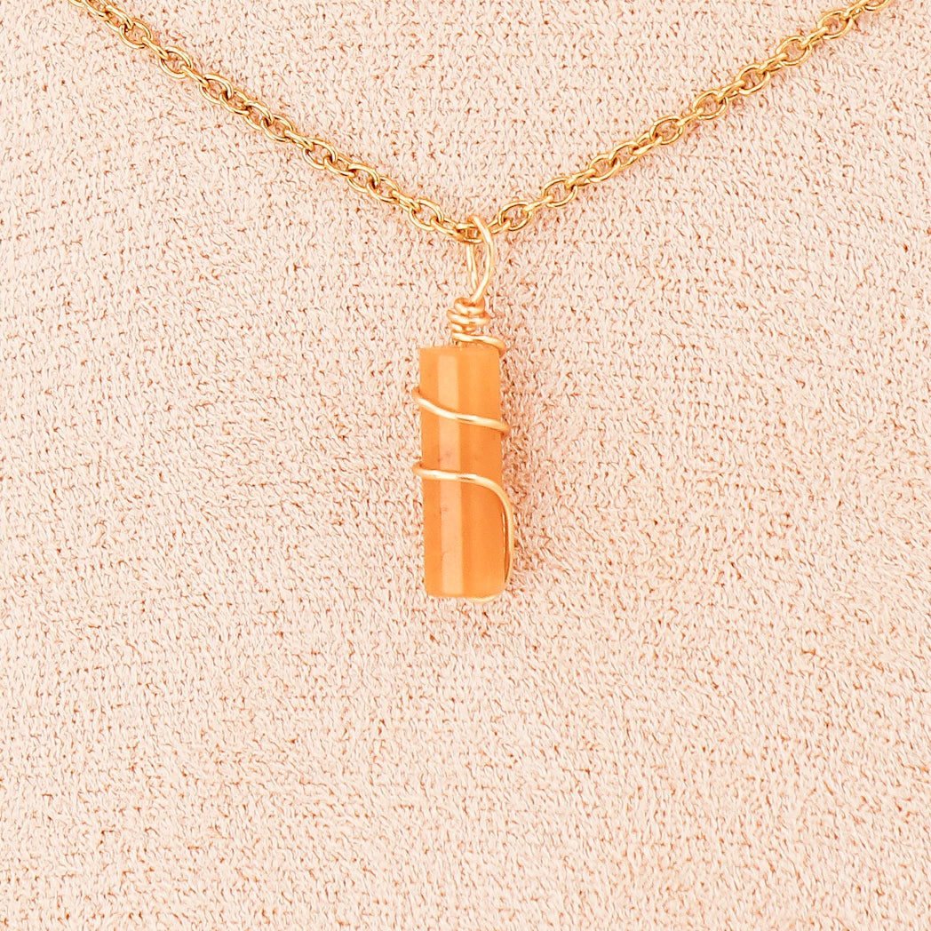 Pendentif | Mini Piliers de Jade "Fleurs de Prunier"