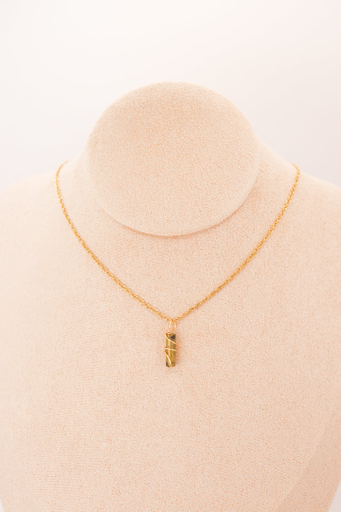 Pendentif | Mini Piliers de Jade "Fleurs de Prunier"