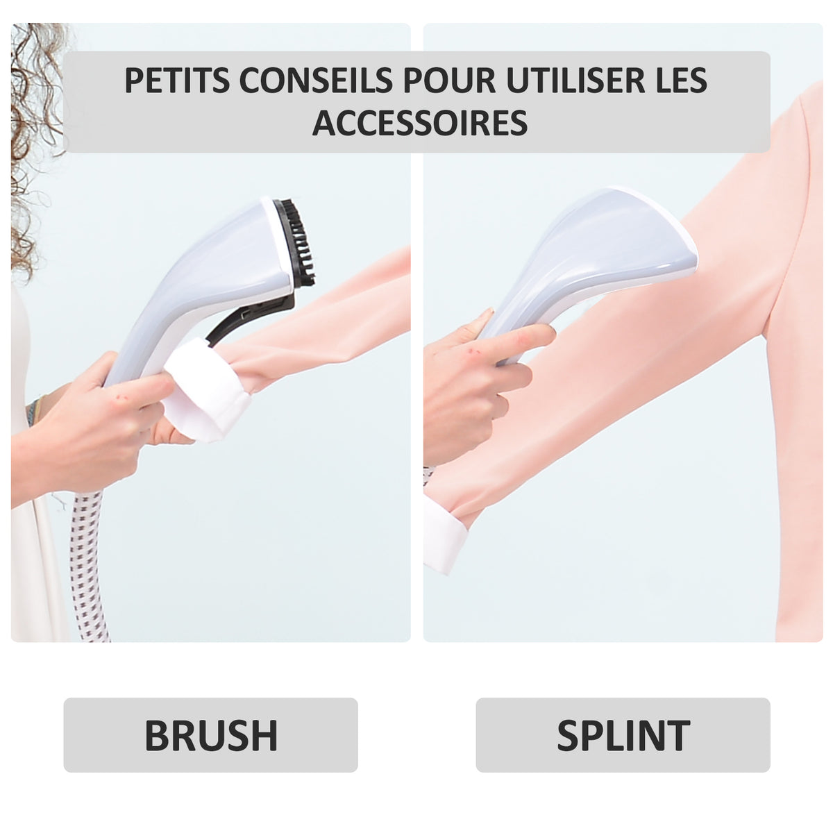 Défroisseur Vapeur Vertical Défroisseur à Vêtements 1,8 L 1800 W, Débit Vapeur 30g/min, Tige Télescopique, Blanc Violet