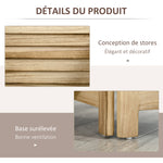 Paravent intérieur 4 panneaux 3 étagères pliables portes persiennes bois de paulownia aspect pin autoclave