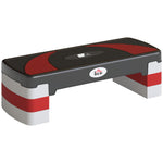 Stepper Fitness Aerobic - .fr x FFHandball - hauteur reglable surface antiderapante 80 x 31 x 20 cm noir gris clair