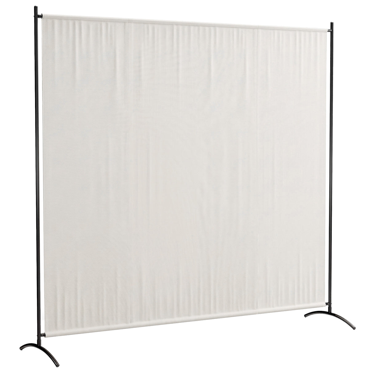 Paravent Extérieur à Panneau Unique, Séparateur de Pièce de 180H cm avec Protection UV30+, Beige