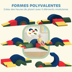 Module motricité bébé 5PCS parcours motricité bébé en mousse EVA pour enfants d'âge préscolaire, multicolore