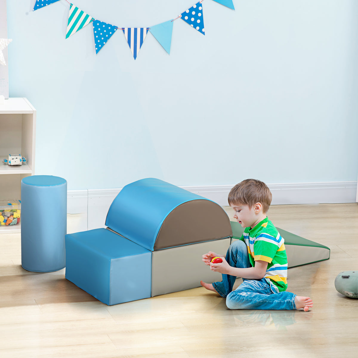 5-delige babymotoriekset, zachte EPE-schuimklimset voor kleuters, meerkleurig