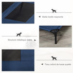 Letto rialzato per cani e gatti, brandina per animali, tessuto Oxford in textilene microforato, acciaio