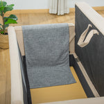 Tapis griffoir Chat Tapis à gratter en sisal Protection canapé Meuble Sol Lot de 2 pcs 130 x 45 cm Gris