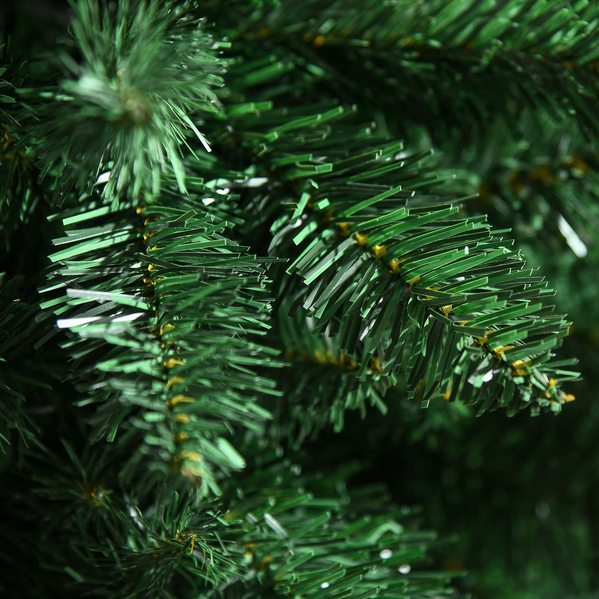 Sapin de Noël artificiel 305 branches avec pied croix acier amovible Ø 85 x 120H cm vert