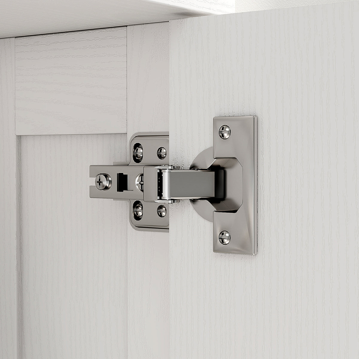 Armadio a muro, mobiletto pensile da bagno moderno con sportello a doppia anta e maniglie dorate, 60x20x60cm, bianco