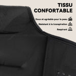 Gilet lesté 8 kg veste lestée respirant avec sangles réglables et bandes réfléchissantes en sable de fer 43 x 33 cm noir