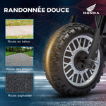 Moto cross éléctrique pour enfant licence Honda CRF450RL 3 roues batterie 6V enfants 18-36 mois gris