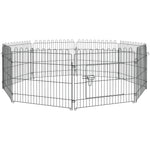 Recinto per cuccioli animali domestici cani conigli roditori piccoli int./est. diametro 180 pannelli 71x61cm nero