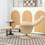 Fauteuil relax avec repose-pied fauteuil de relaxation fauteuil relaxant avec siège pivotant 360° et dossier inclinable