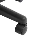 Tabouret à roulettes, tabouret de massage avec hauteur réglable 43-55 cm et selle ergonomique, chaise de travail à roulettes pivotant 360°, pour salon de massage, tatouage, clinique, spa, noir