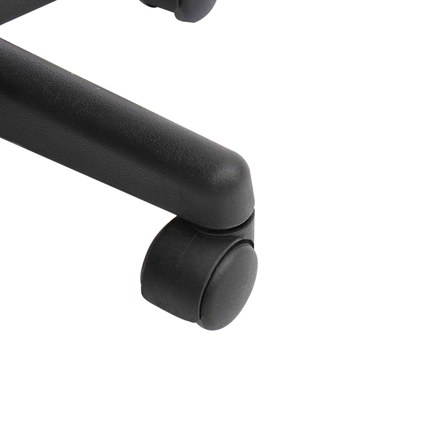 Tabouret à roulettes, tabouret de massage avec hauteur réglable 43-55 cm et selle ergonomique, chaise de travail à roulettes pivotant 360°, pour salon de massage, tatouage, clinique, spa, noir