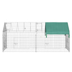 Omheining voor kleine dieren dierenkooi gegalvaniseerd metalen frame 4 grondpennen inbegrepen 220 x