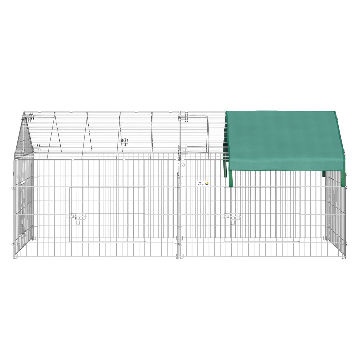 Omheining voor kleine dieren dierenkooi gegalvaniseerd metalen frame 4 grondpennen inbegrepen 220 x