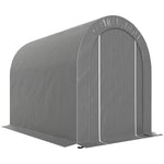 Abri de jardin tente de rangement extérieur abri de vélo garage pour vélo bâche en PE cadre en métal galvanisé gris
