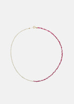 Collier Emmie bi-matière en perles de culture
