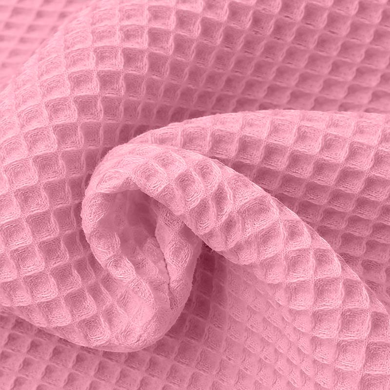 couverture nid abeille rose legere gots