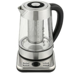 Bouilloire électrique, 1,7L, ébullition rapide 2200W avec thermostat strix, infuseur à thé, fonction maintien au chaud