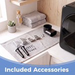2.5kg Compact Vented Tumble Dryer, 400/800W Electric Clothes Dryer, 5 Drying Modes, Front Loading, Black
